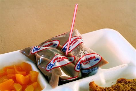 bag of milk school